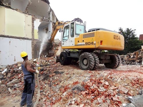 Garage demolition in Chicago, IL